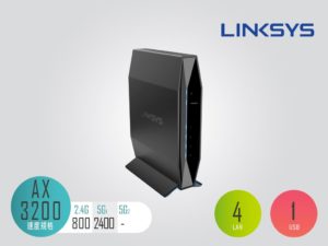 Linksys E8450〈千元級 AX〉AX3200